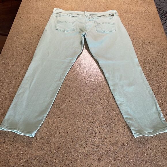 Lucky Brand Zoe Straight Crop Jeans in Mint Green sz 10/30 - Picture 4 of 16